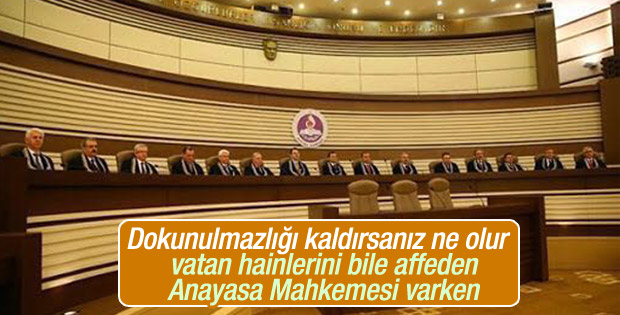 AYM dokunulmazlıklar konusunda ne yapacak
