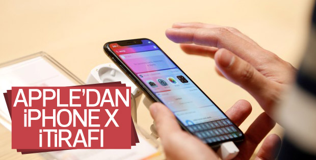 Apple'dan iPhone X itirafı