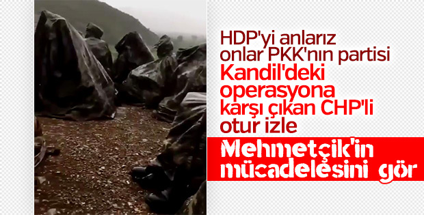 Mehmetçik zorlu şartlarda görevinin başında