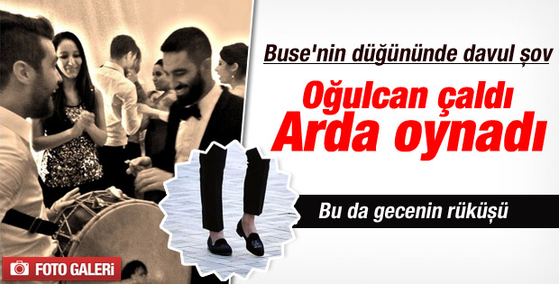 Arda ve Oğulcan Buse Terim'in düğünde şov yaptılar İZLE