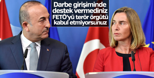 Bakan Çavuşoğlu'dan AB'ye tepki