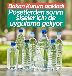 Cam ve plastik şişelere de uygulama geliyor