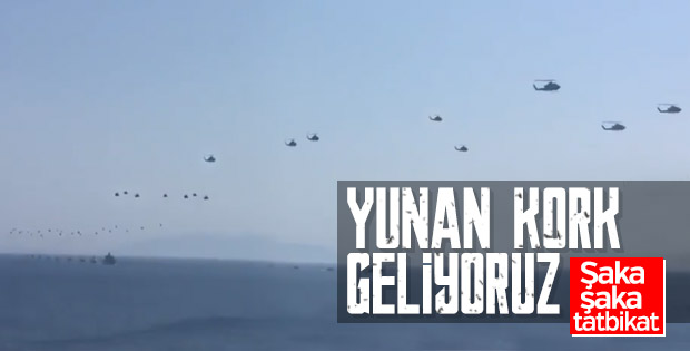 TSK'dan Ege'de helikopterli savaş tatbikatı