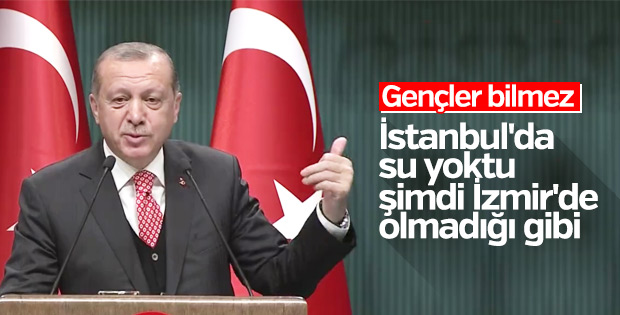 Erdoğan'dan İzmir Belediyesi'ne gönderme