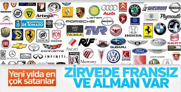 Yeni yılda en çok Fransız ve Alman araçlarına bindik