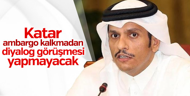 Katar'dan ambargo açıklaması