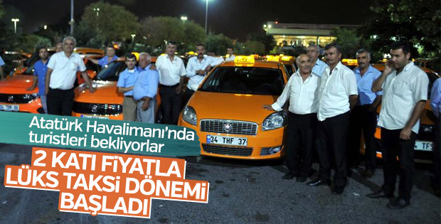 Atatürk Havalimanı’nda lüks taksi dönemi