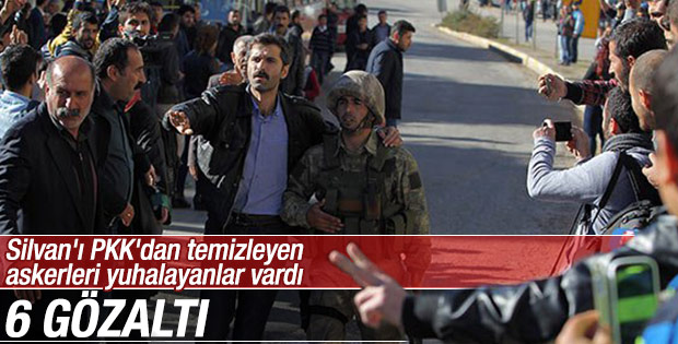 Silvan'da askere hakaret eden 6 kişi gözaltında