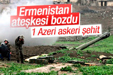 Azerbaycan ordusundan 1 asker şehit oldu