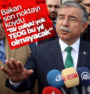 Milli Eğitim Bakanı Yılmaz: ”Bu yıl TEOG olmayacak” (14 Şubat 2018 Prş)
