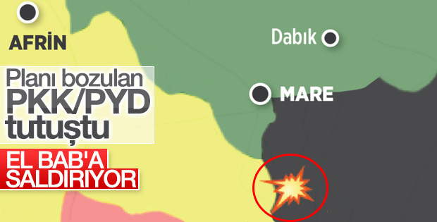 Terör örgütü PKK Bab'a saldırıyor