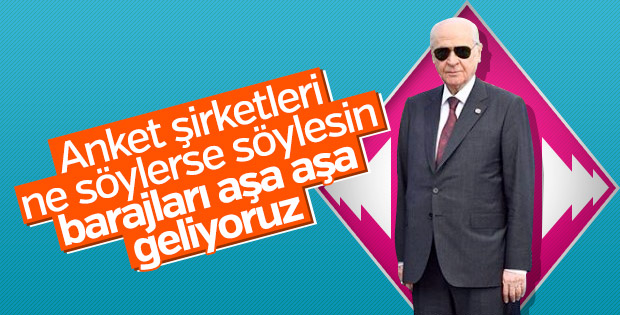 Bahçeli anket şirketlerine kızdı