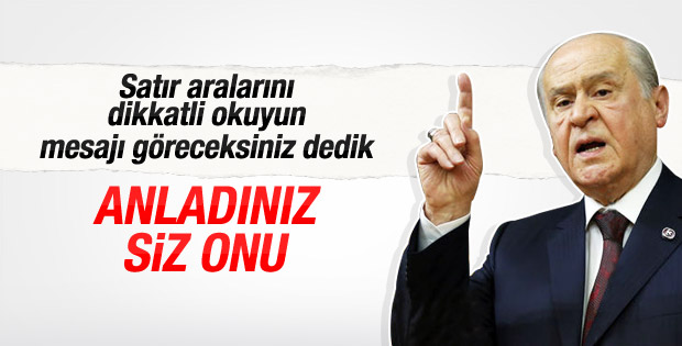 Bahçeli'den tam destek