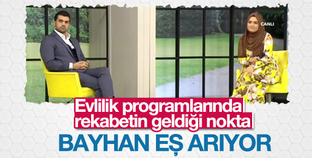 Bayhan evlilik programına katıldı