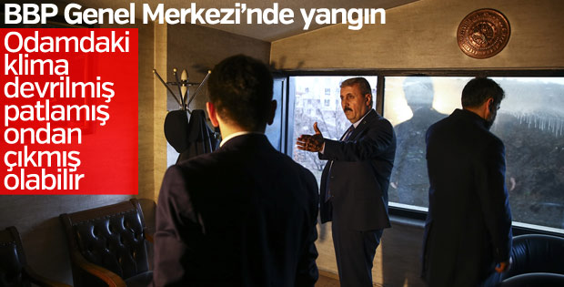 Destici, Genel Merkez'de çıkan yangınla ilgili konuştu