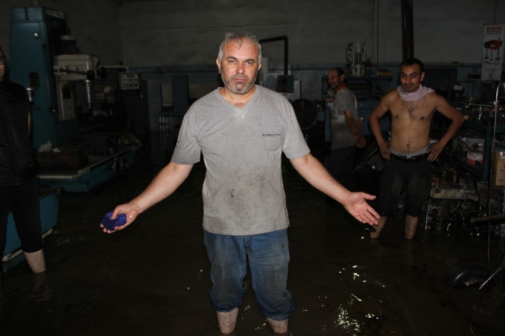 Samsun’da sanayiyi su bastı