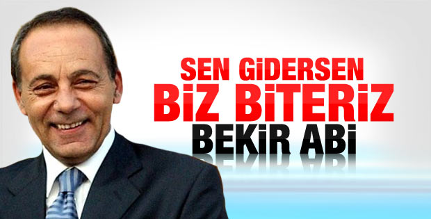 Bekir Coşkun istifasını geri aldı