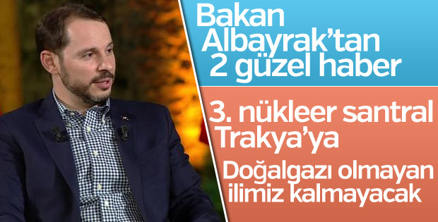 Berat Albayrak, üçüncü nükleer santralin müjdesini verdi