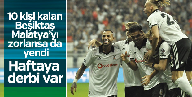 Beşiktaş zorlandığı maçtan 3 puan çıkardı