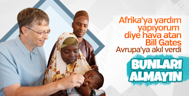 Bill Gates: Avrupa Afrikalılarla başa çıkamaz