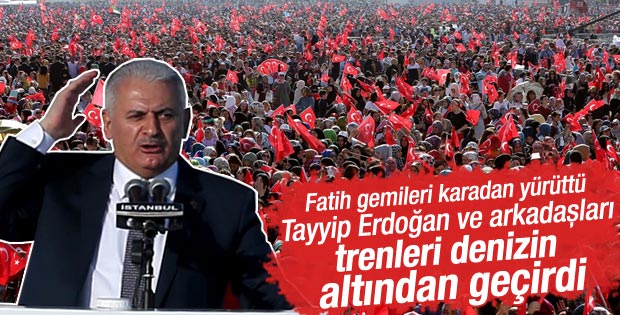 Başbakan Yıldırım İstanbul'un fethi kutlamalarında konuştu