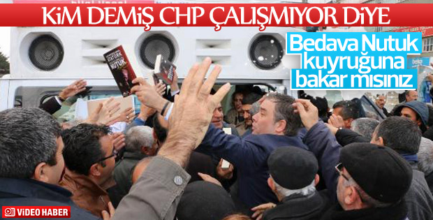 Buca Belediye Başkanı Erzincan'da Nutuk dağıttı