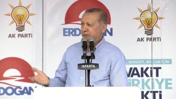 Cumhurbaşkanı Erdoğan Isparta mitinginde