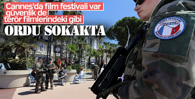 Cannes'ta geniş güvenlik önlemleri alındı