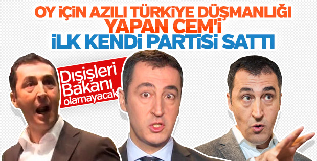 Cem Özdemir Dışişleri Bakanı olamayacak