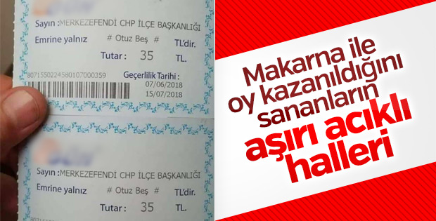 CHP Denizli'de alışveriş çekiyle oy toplamaya çalışıyor