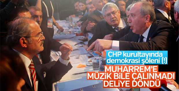 CHP kurultayında gergin anlar