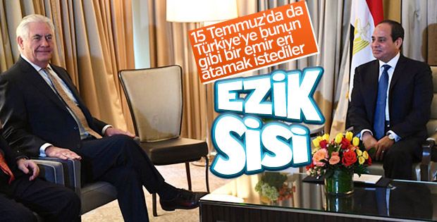 Sisi'nin Rex Tillerson karşısında ezildiği o an