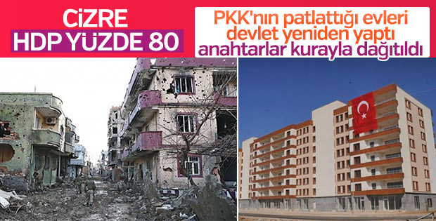 Cizre'de vatandaşlar yeni evlerine kavuştu