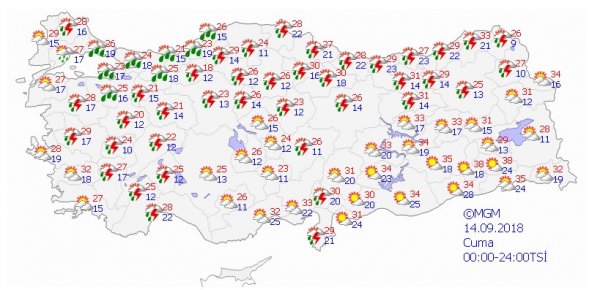 İstanbul'da yağış uyarısı