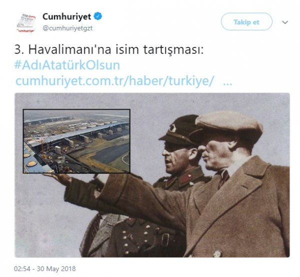 '3. Havalimanı'nın adı Atatürk olsun'muş