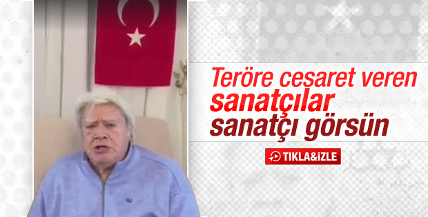 Cüneyt Arkın'dan teröre tepki videosu - İZLE