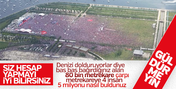 Halk TV güldürdü: Maltepe'yi 5 milyon kişi doldurdu
