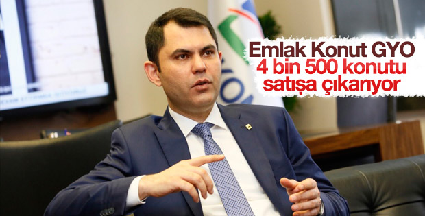 Emlak Konut GYO 4 bin 500 konutu satışa çıkarıyor