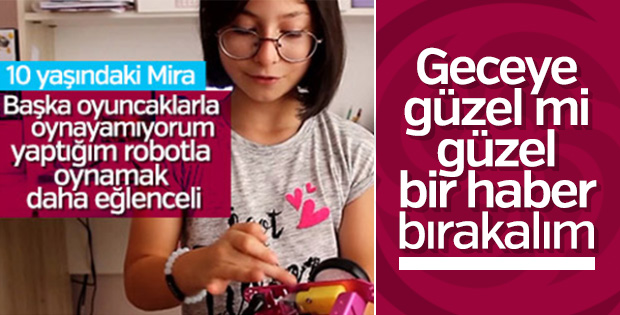 10 yaşındaki Mira robot geliştirdi