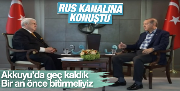 Cumhurbaşkanı Erdoğan Rus kanalına konuştu