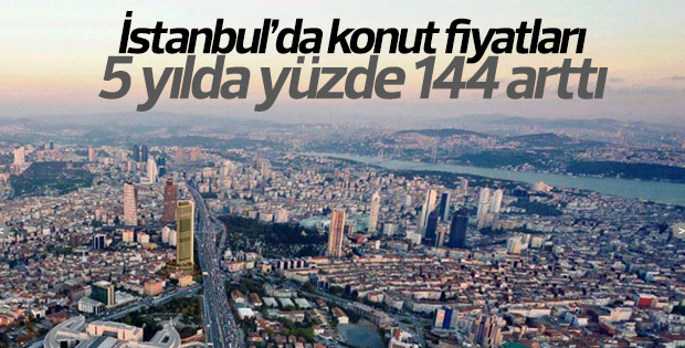 İstanbul'da konut fiyatları arttı