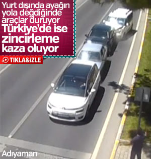 Yayaya yol vermek nedir bilmeyen sürücüler