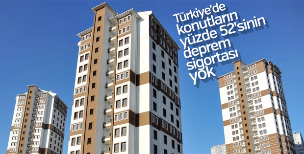 Türkiye’de konutların yüzde 52'sinin deprem sigortası yok
