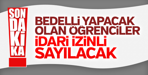 YÖK'ten bedelli askerlik kararı