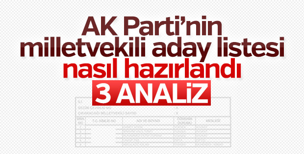 AK Parti aday listesinin hazırlandığı kriterler