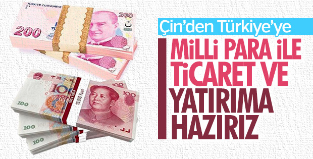Çin'den Türkiye ile yerli para ile ticarete destek