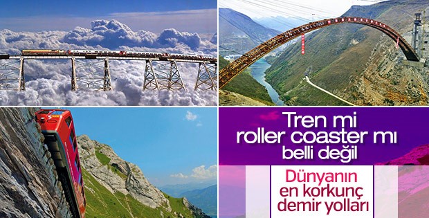 Dünyanın en tehlikeli demir yolları