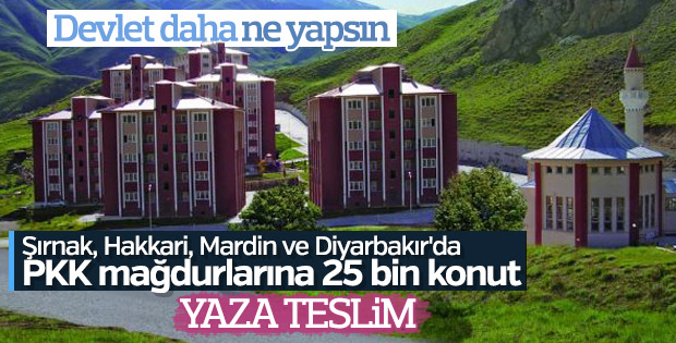 Terör mağdurları için yapılan konutlarda sona doğru