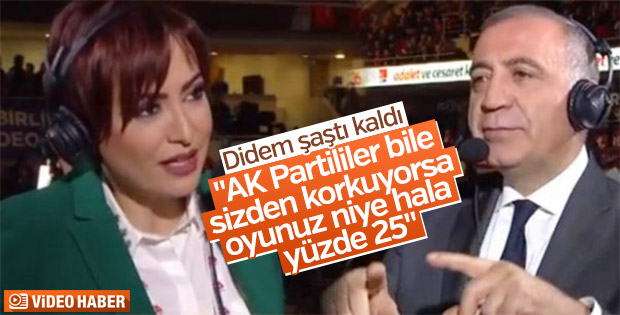 Gürsel Tekin'in oy tahmini Didem Arslan'ı şaşırttı