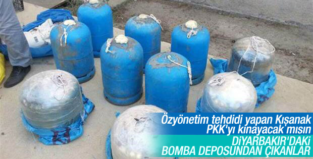 Diyarbakır'da PKK'nın bomba deposu ortaya çıktı